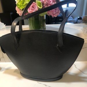 Authentic Louis Vuitton black epi-leather bag
